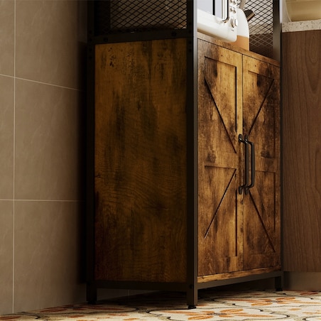 Kredens rustykalny loft industrialny stojąca szafka regał komoda 151 cm