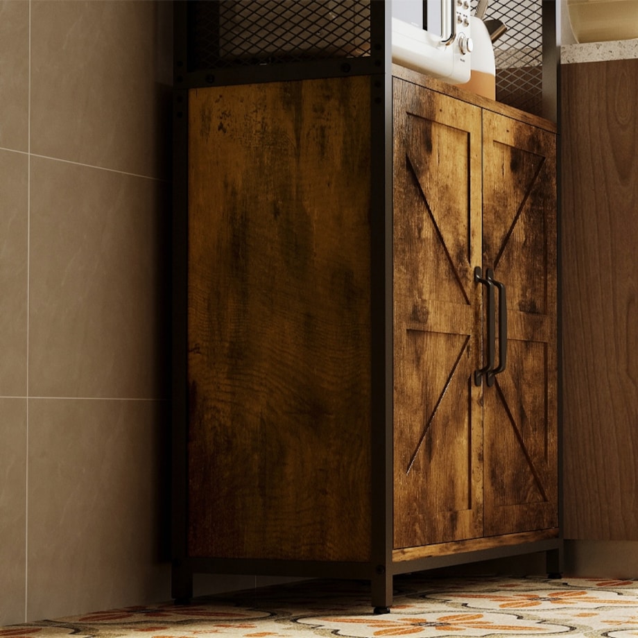 Kredens rustykalny loft industrialny stojąca szafka regał komoda 151 cm
