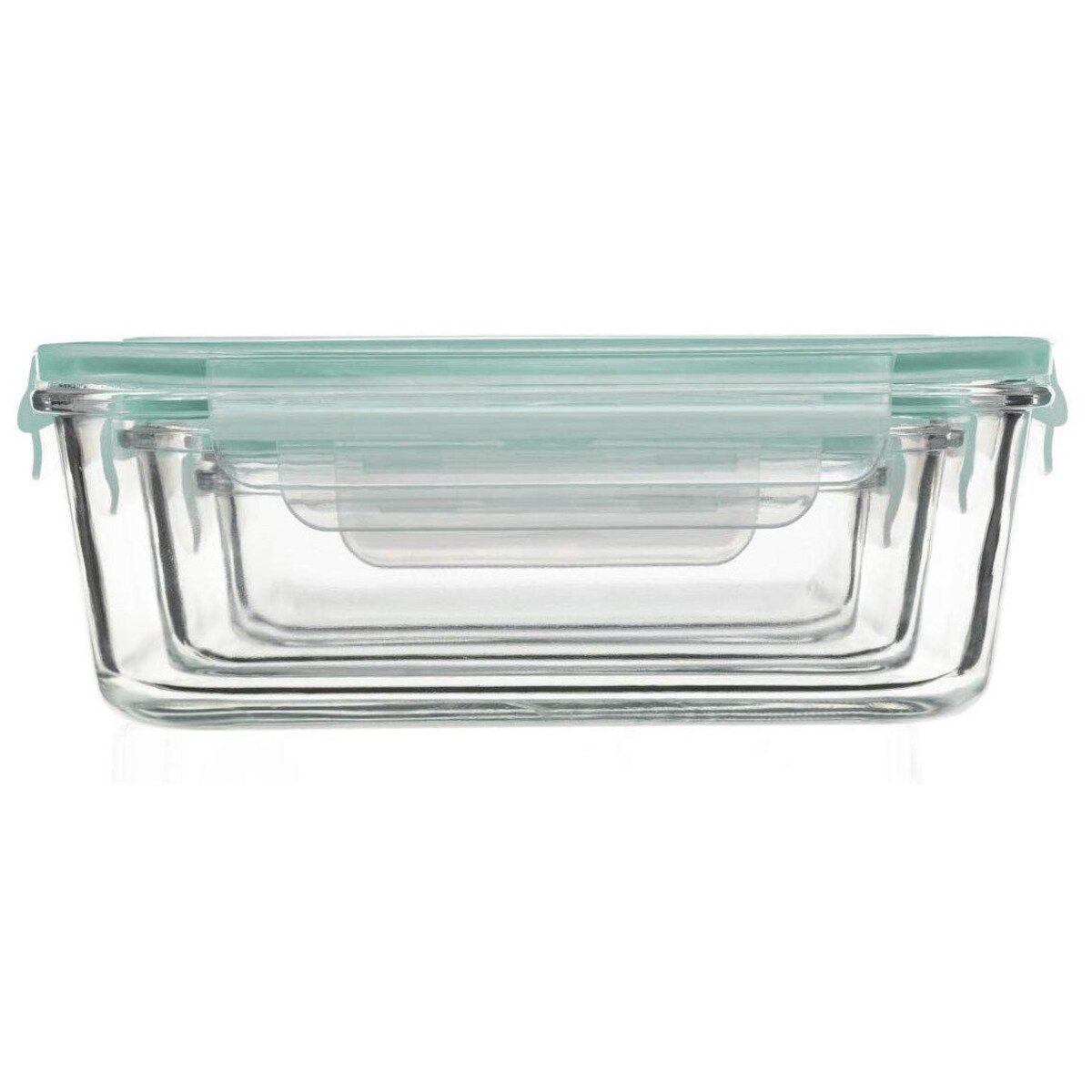 Zestaw szklanych pojemników na żywność 330 ml, 800 ml, 2220 ml