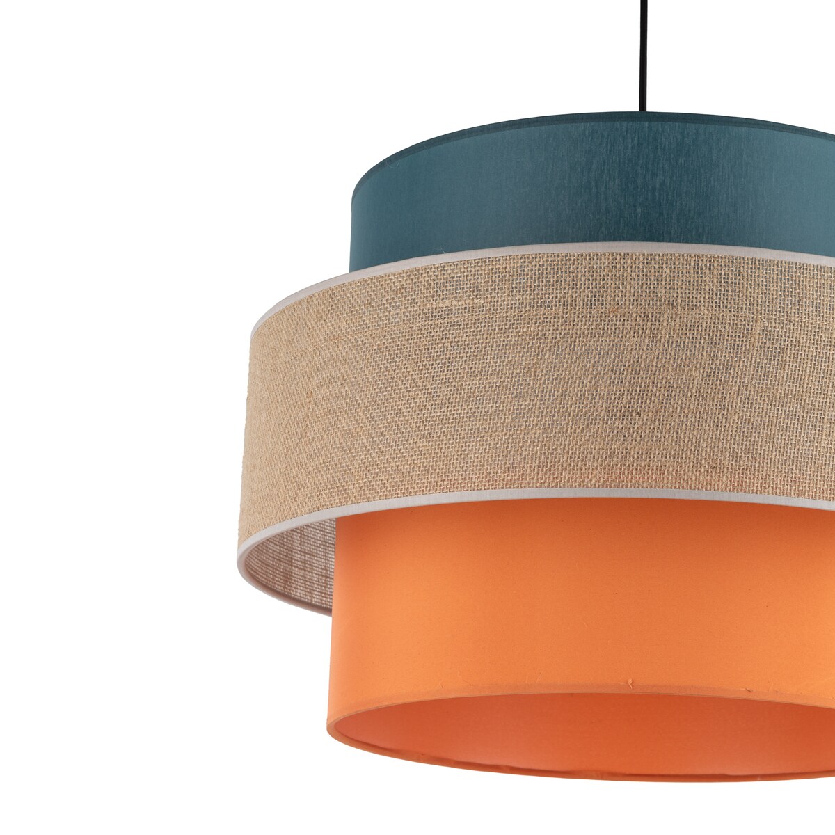 Lampa wisząca TK Lighting TRIO JUTA MIX 2758, klosz 50 cm, E27, naturalna juta, regulowana wysokość