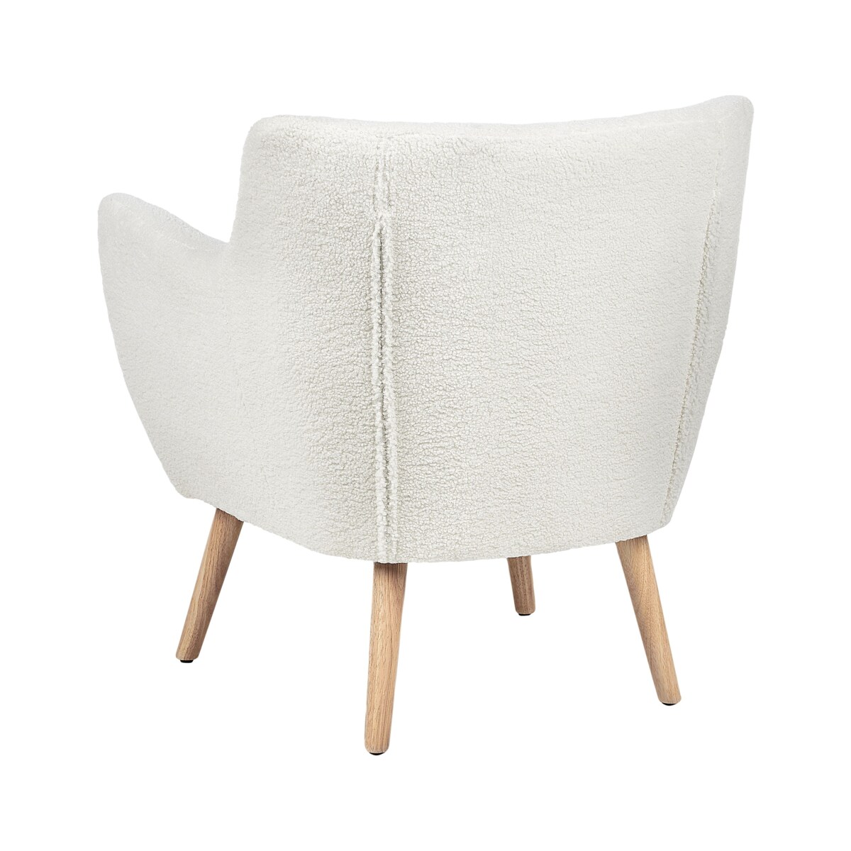 Fotel DRAMMEN Boucle Biały