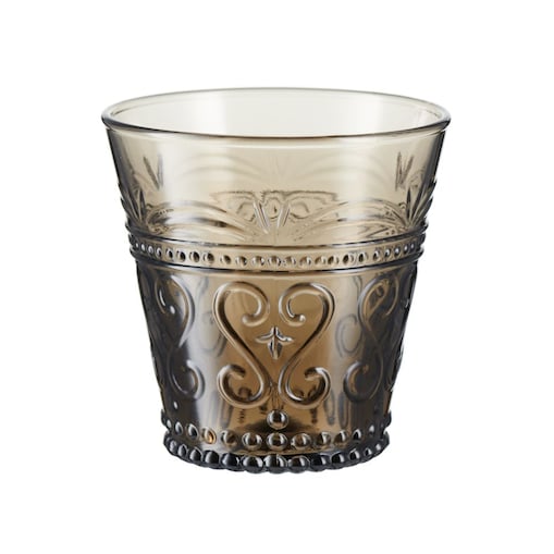 VILLA ITALIA Szklanka szara 250 ml 9 cm FIORINO