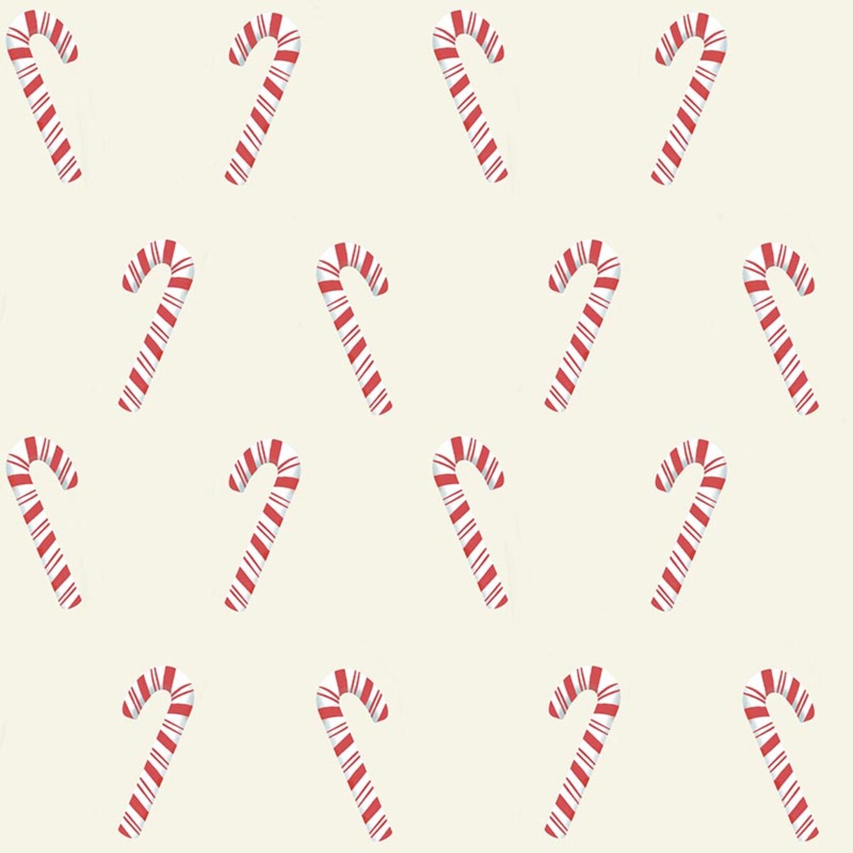 Bieżnik świąteczny - Laski cukrowe - beż - 40x250