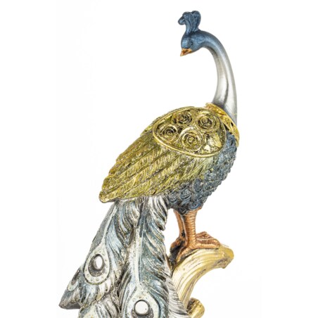 Dekoracja - Paw 32x12x10 cm PAVO-3 złoty