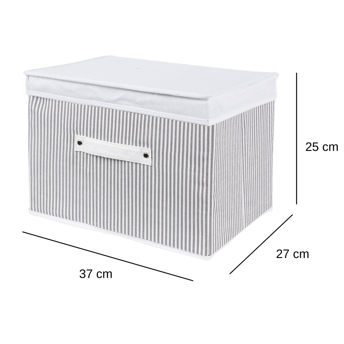 Pojemnik z pokrywką do przechowywania COTTON LINE 32x18x24 cm