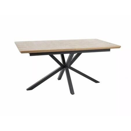 Stół rozkładany LOGAN 160(200)x90 dąb/czarny mat