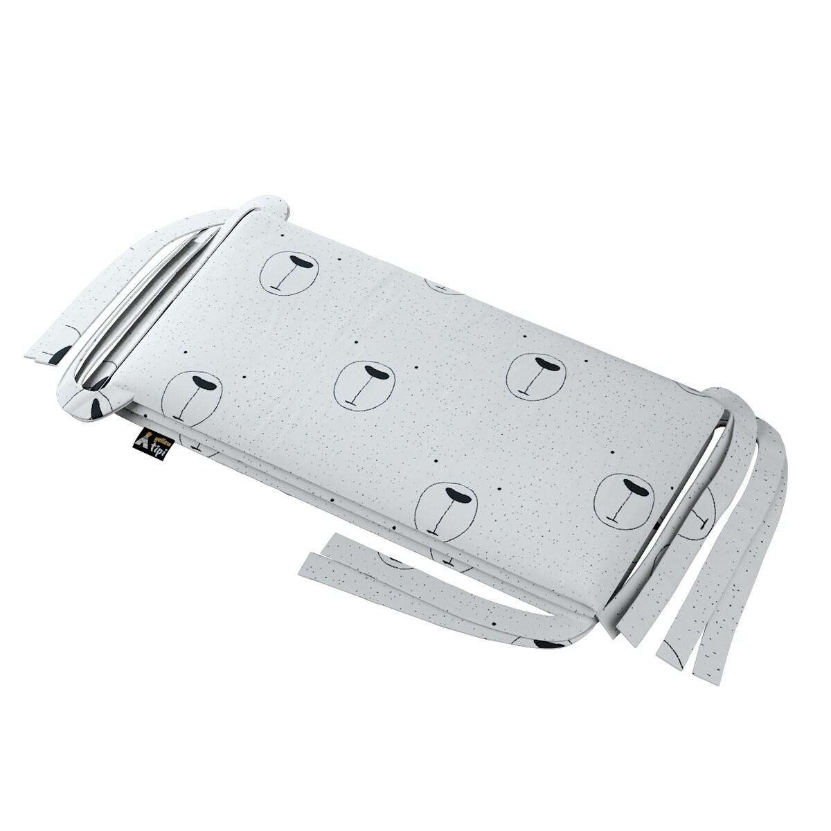 Ochraniacz do łóżeczka, ecru-czarny, 180x30cm, Magic Collection