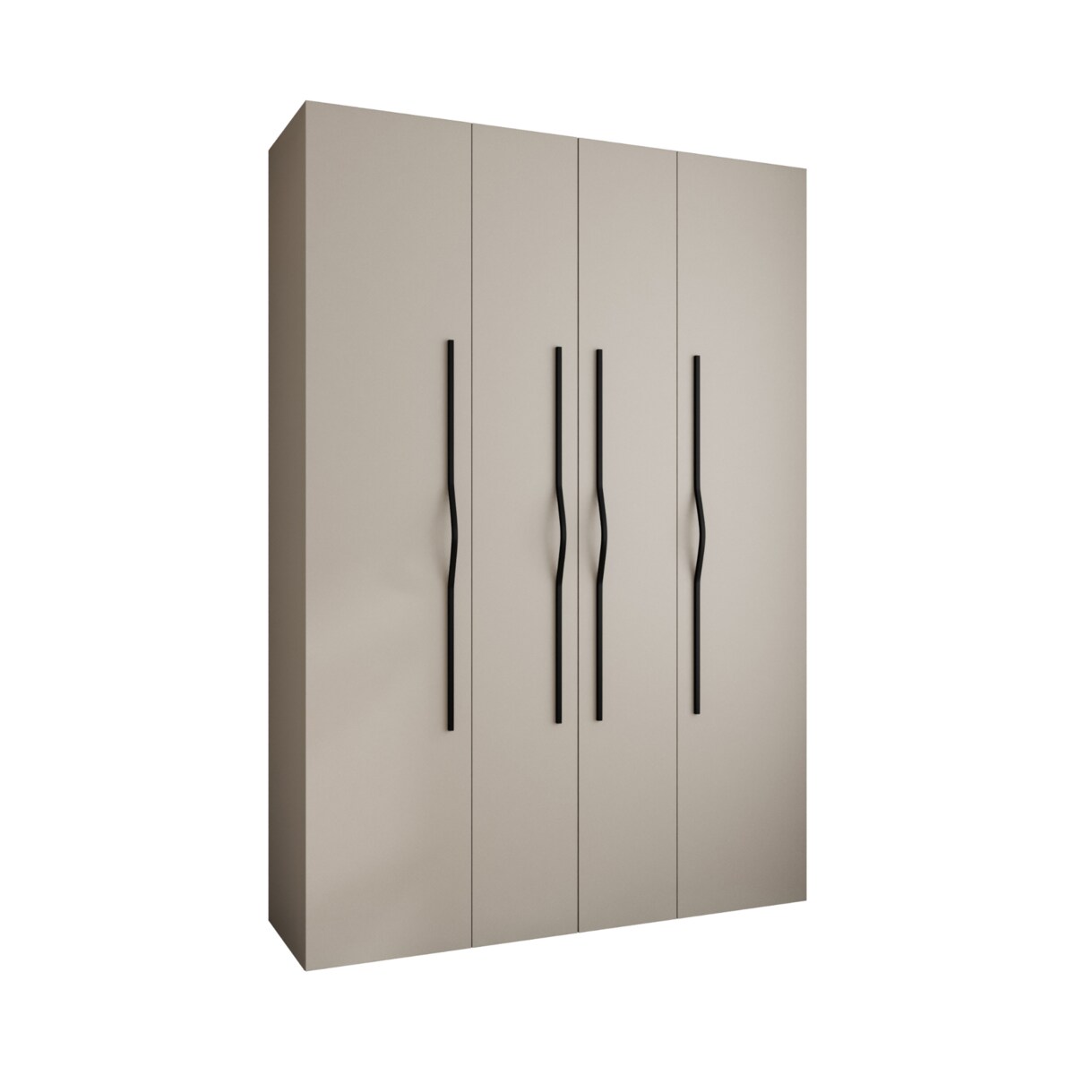 Szafa czterodrzwiowa Como 2 170 gł.50 kaszmir+czarny