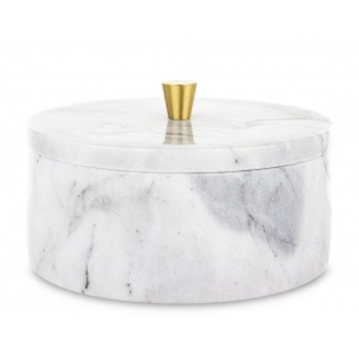 Okrągły pojemnik dekoracyjny 8x12,5x12,5 cm RAFI-2 biały