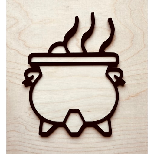 Sensoryczna wysypywanka drewniana KOCIOŁ CZAROWICY Halloween Święto Dyni