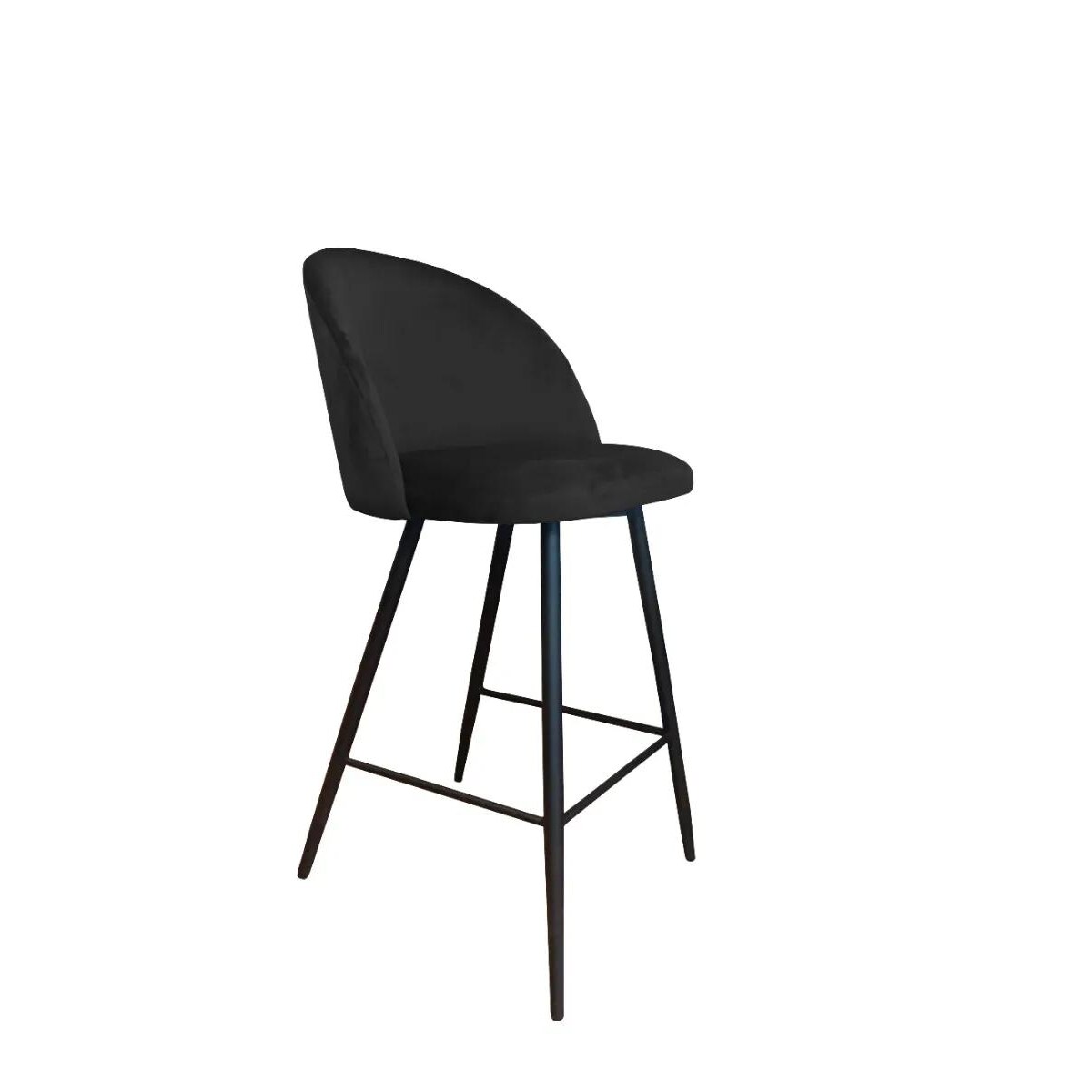 Hoker niski CLAUDINE VELVET czarny