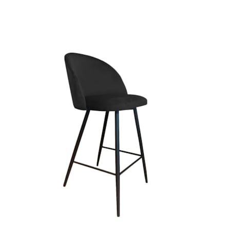 Hoker niski CLAUDINE VELVET czarny