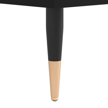 vidaXL Stolik kawowy, czarny 90x49x45 cm, materiał drewnopochodny