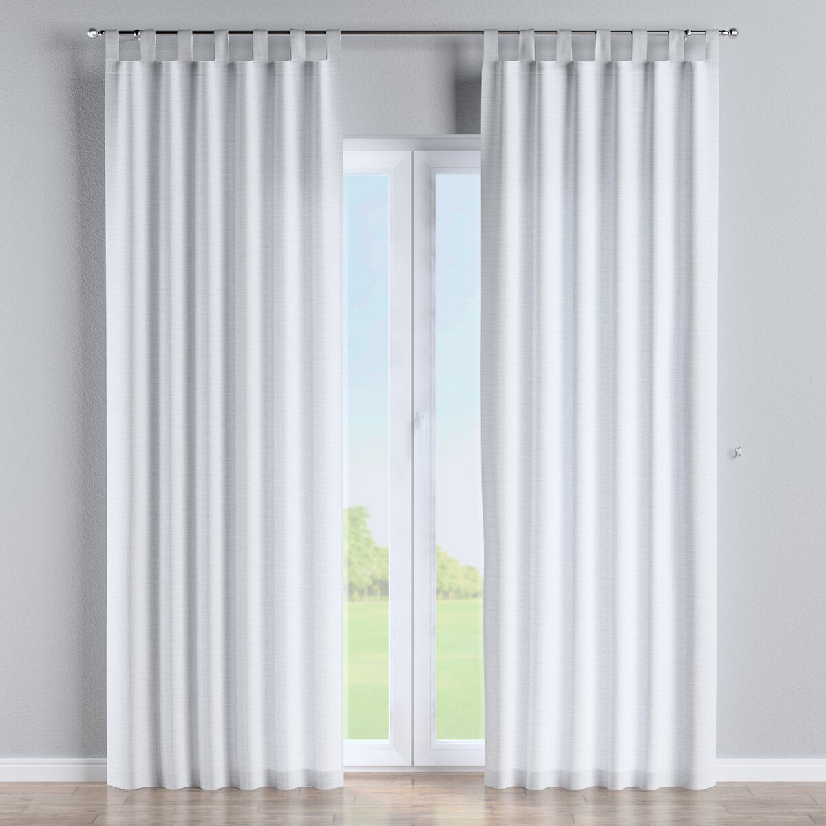 Zasłona na szelkach 1 szt. 130x260 biały