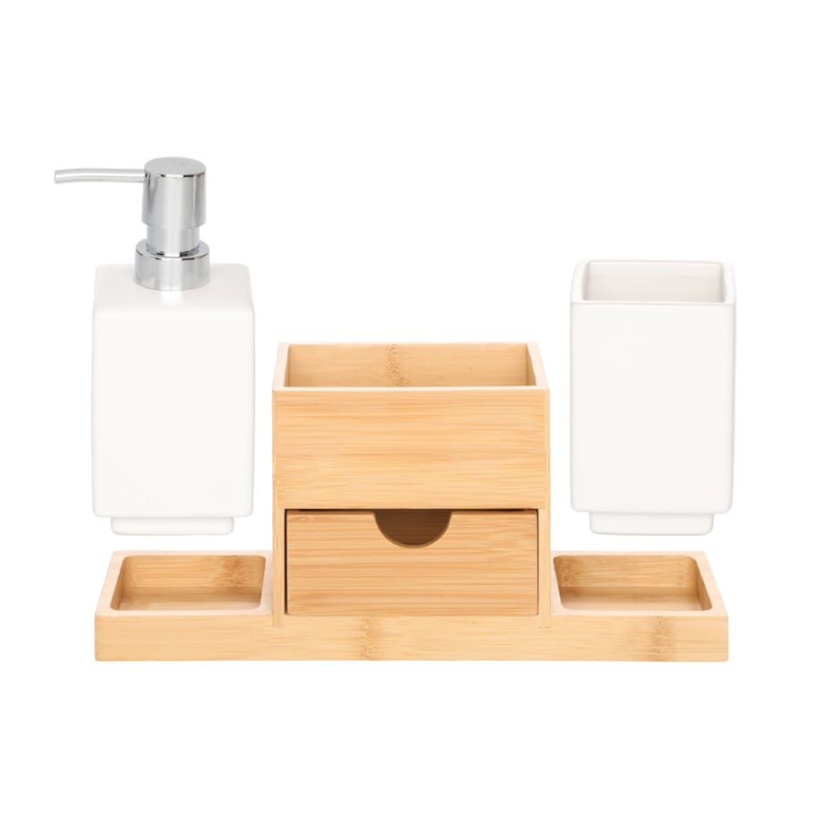 Zestaw akcesoriów łazienkowych CUBE