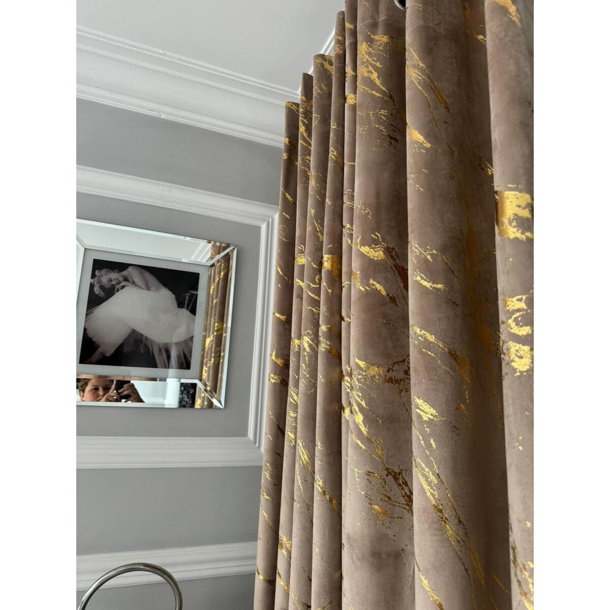 zasłona welurowa marmur 140x250 cm