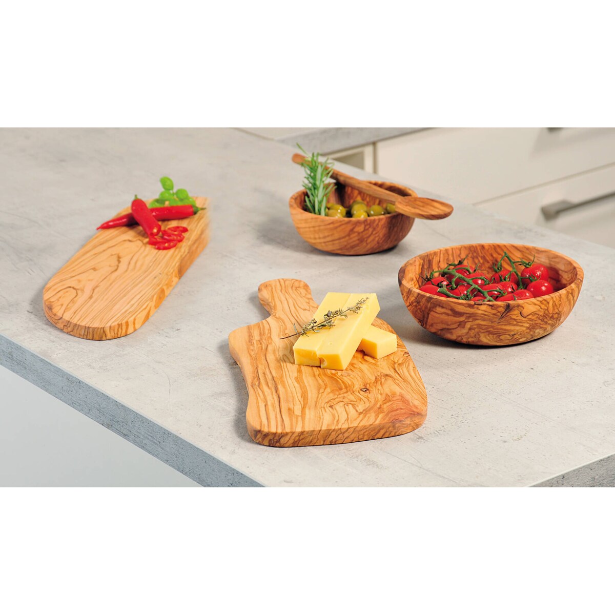 Deska do krojenia z uchwytem, nieregularny kształt, 40 x 16 cm