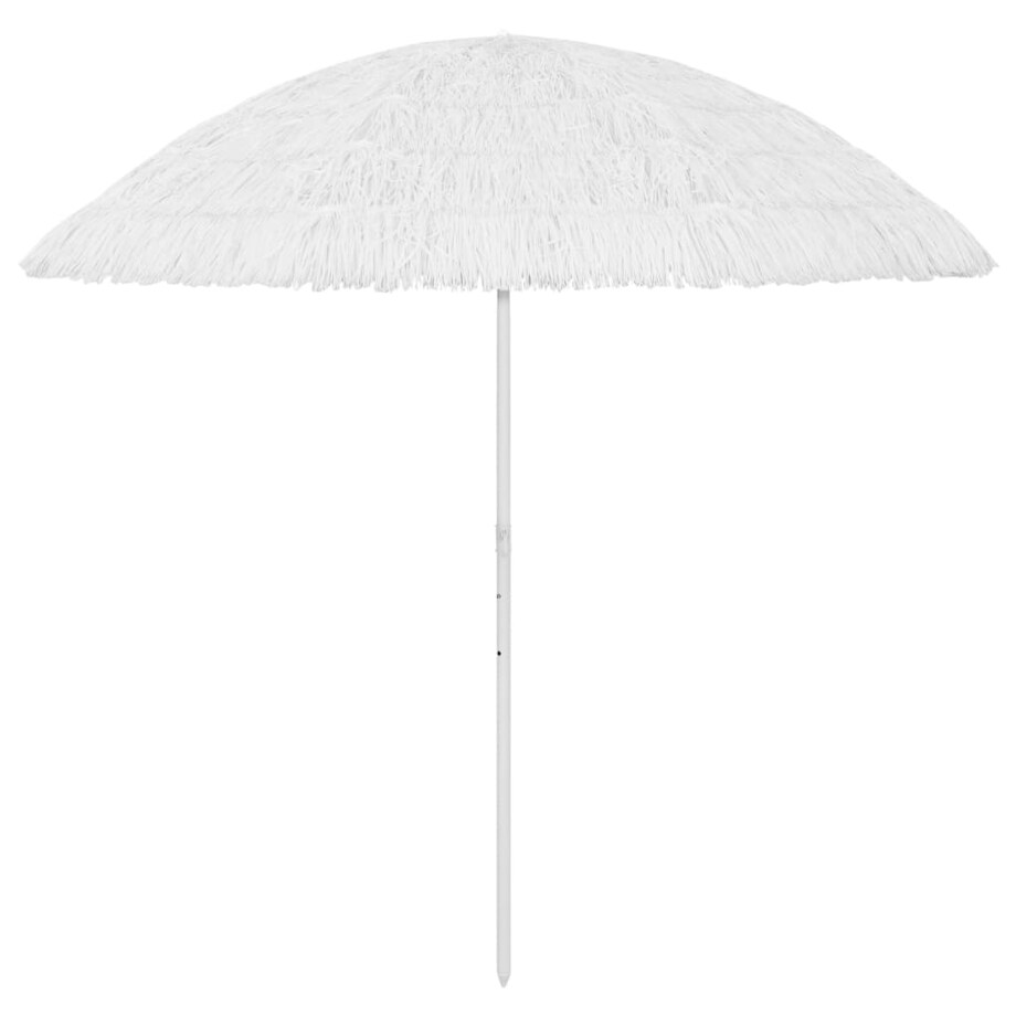vidaXL Parasol plażowy w hawajskim stylu, biały, 300 cm