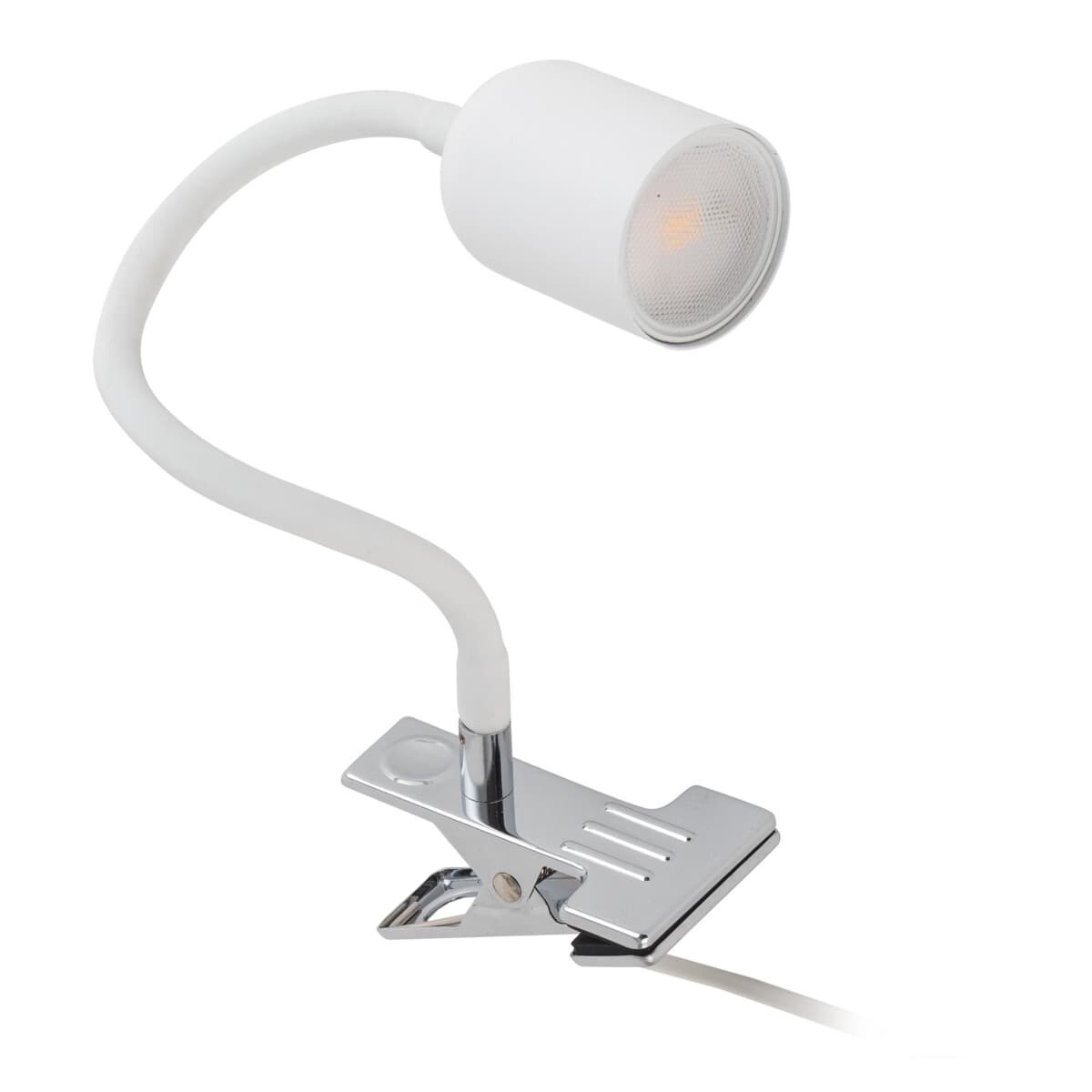 Lampka biurkowa z klipsem Top 4559 TK Lighting na wysięgniku metalowa biała