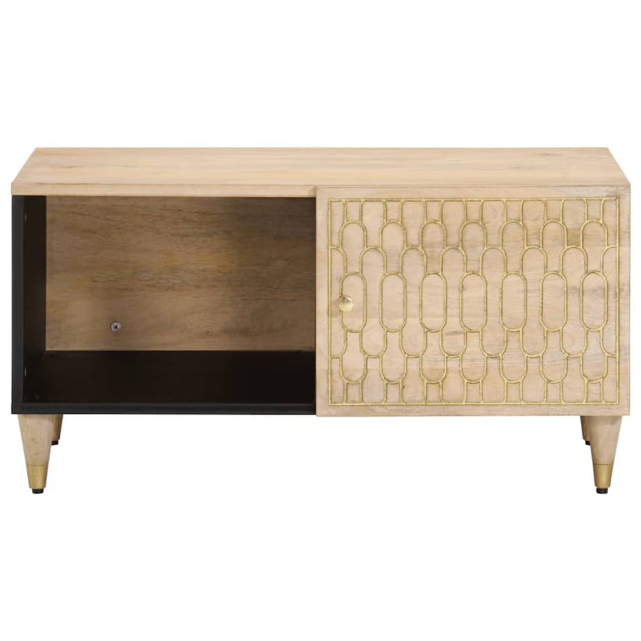 vidaXL Stolik kawowy, 80x50x40 cm, lite drewno mango