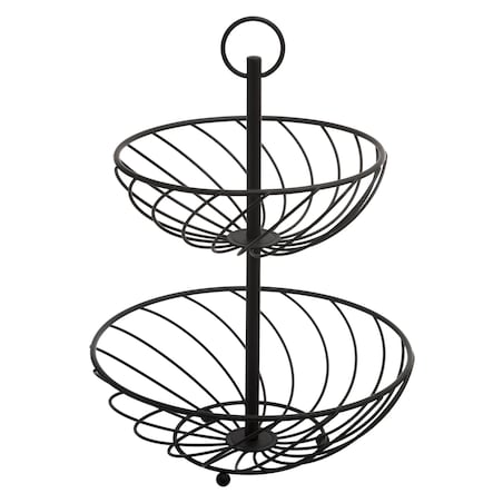 Etażerka metalowa, 2 poziomy, wys. 30 cm