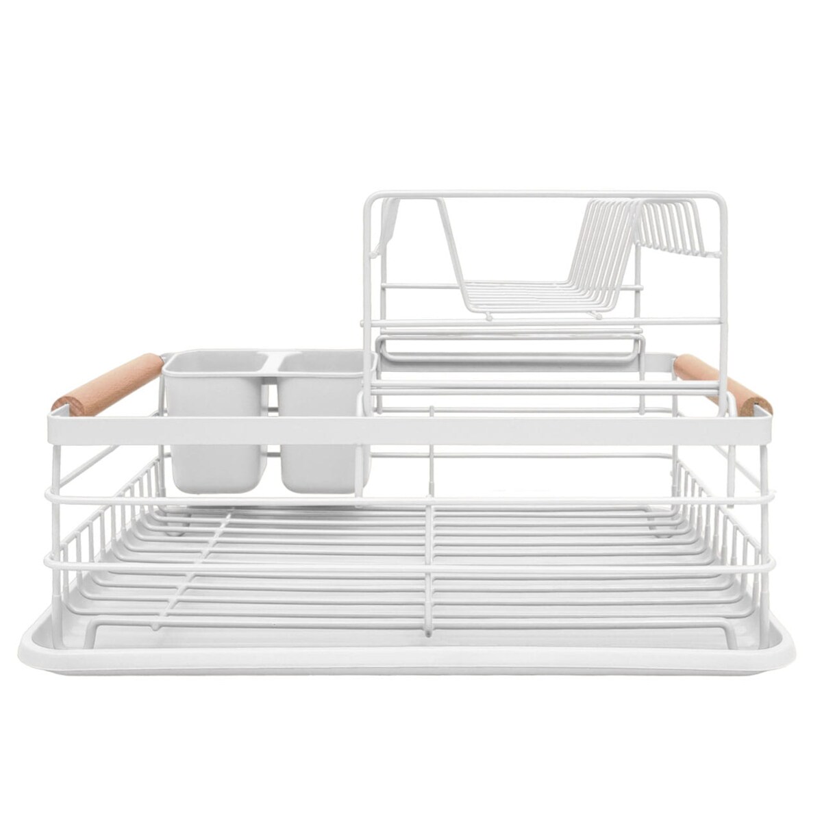 Suszarka do naczyń dwupoziomowa biała Ociekacz 43x32x27cm KINGHOFF