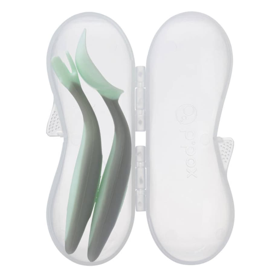 Sztućce dla niemowląt i dzieci do nauki jedzenia Gelato Pistachio, b.box