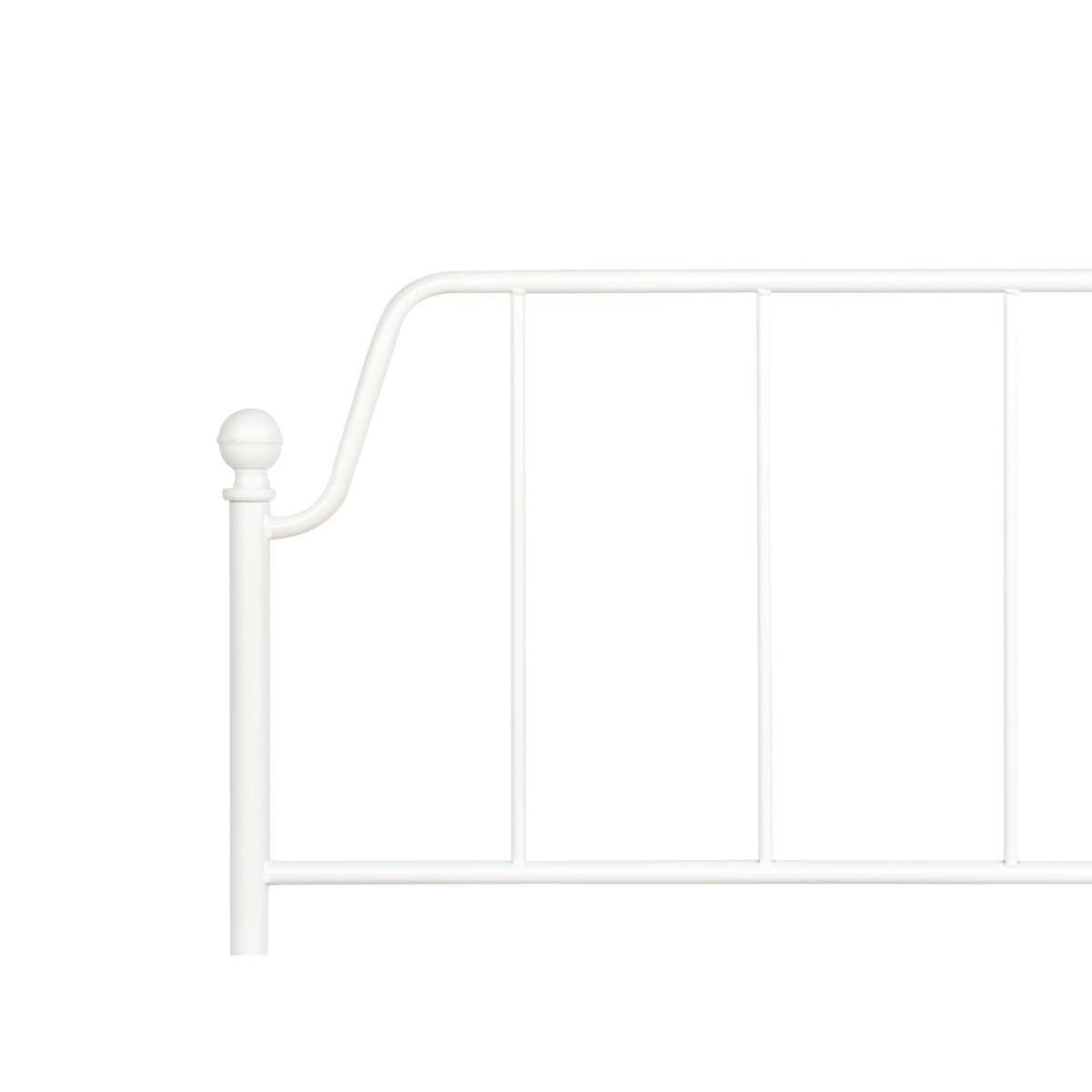 Łóżko metalowe 160 x 200 cm białe MAURESSAC