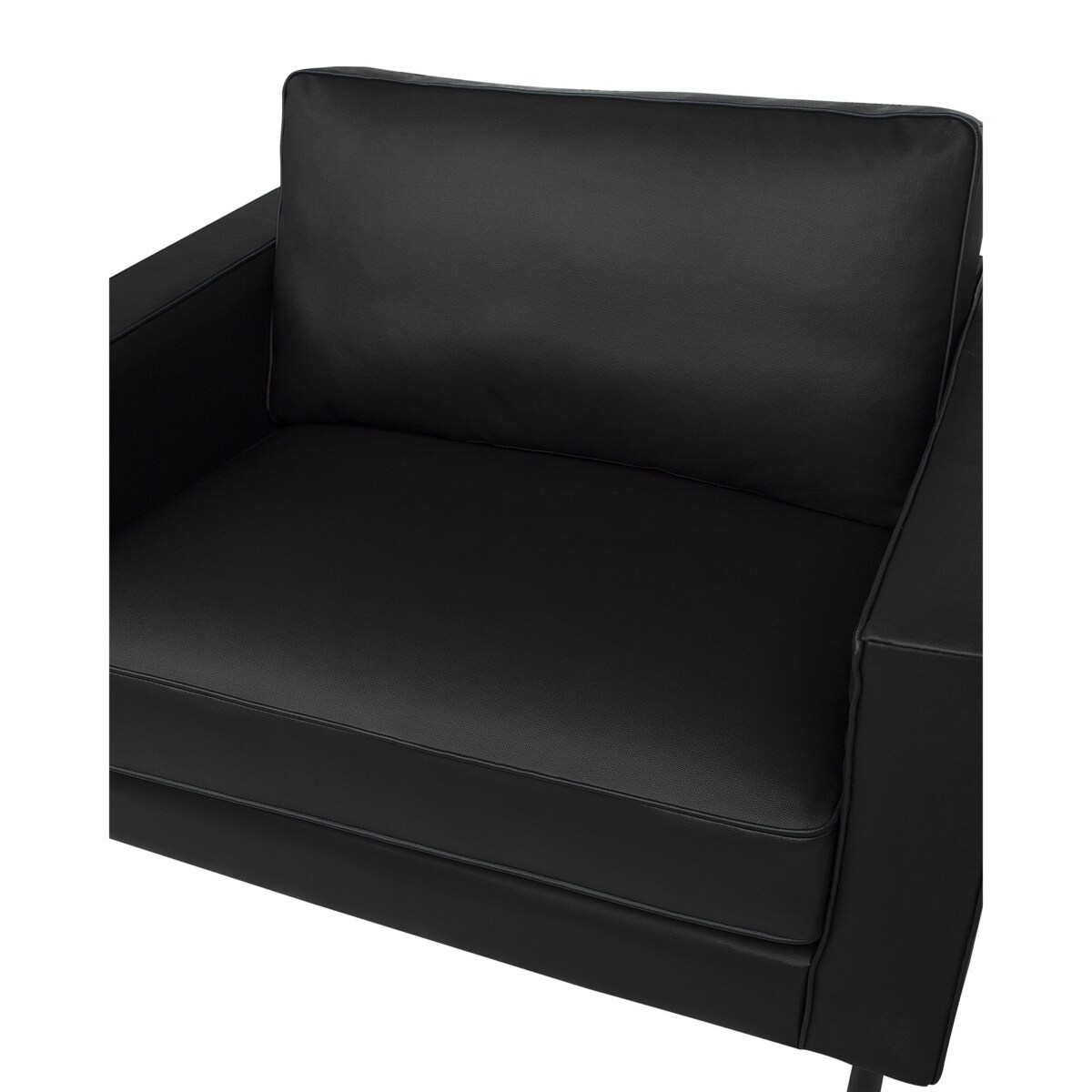 Fotel skórzany czarny SAVALEN