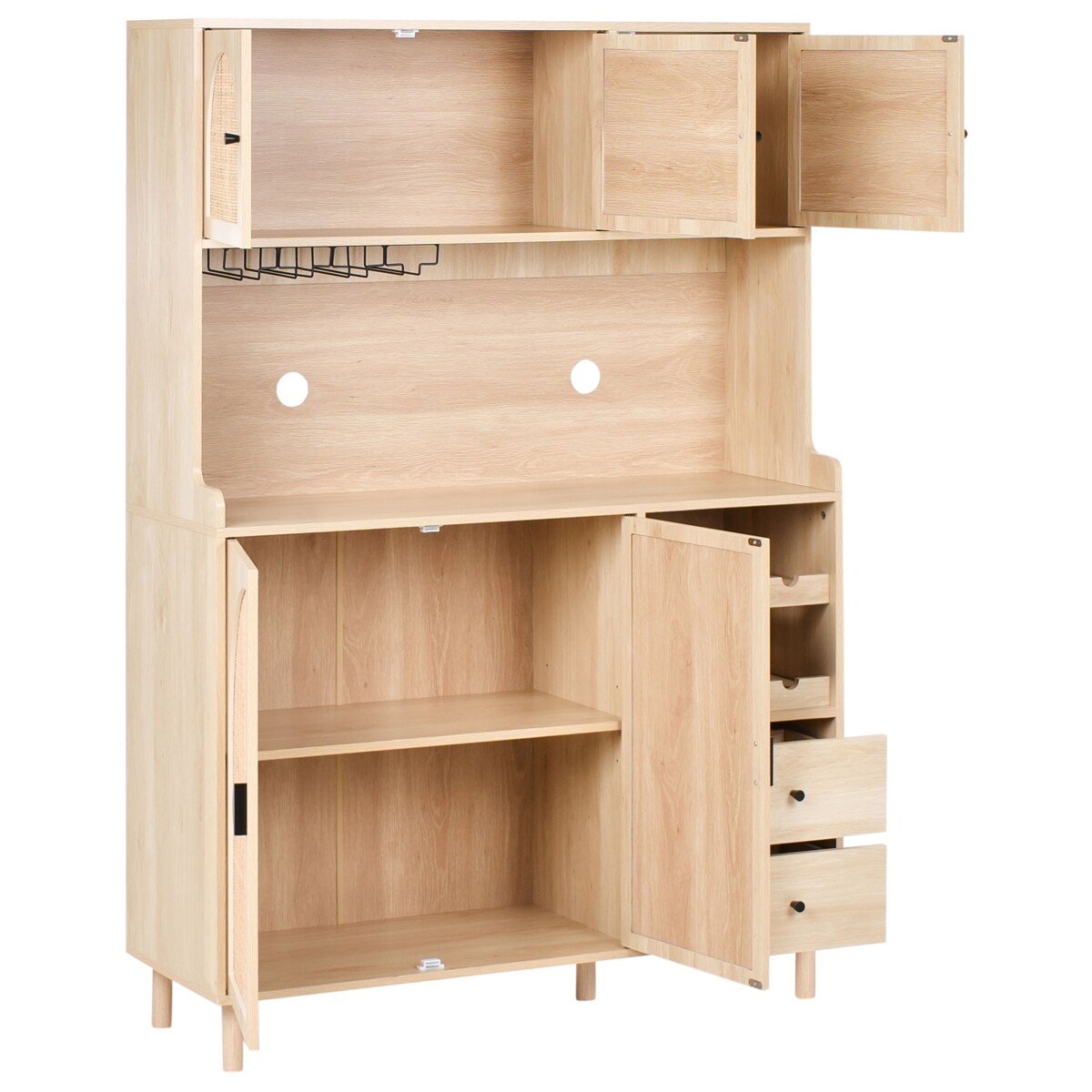 Kredens CAMPBELLTON 120 cm Jasnobrązowy