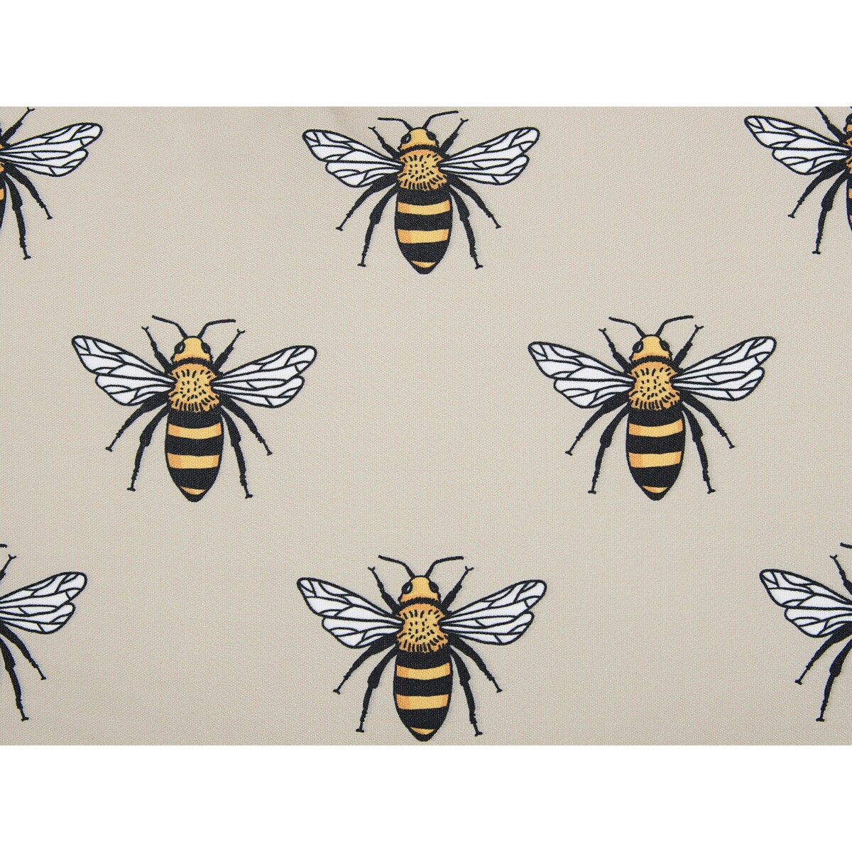 2 poduszki ogrodowe w pszczoły 40 x 60 cm beżowe CANNETO