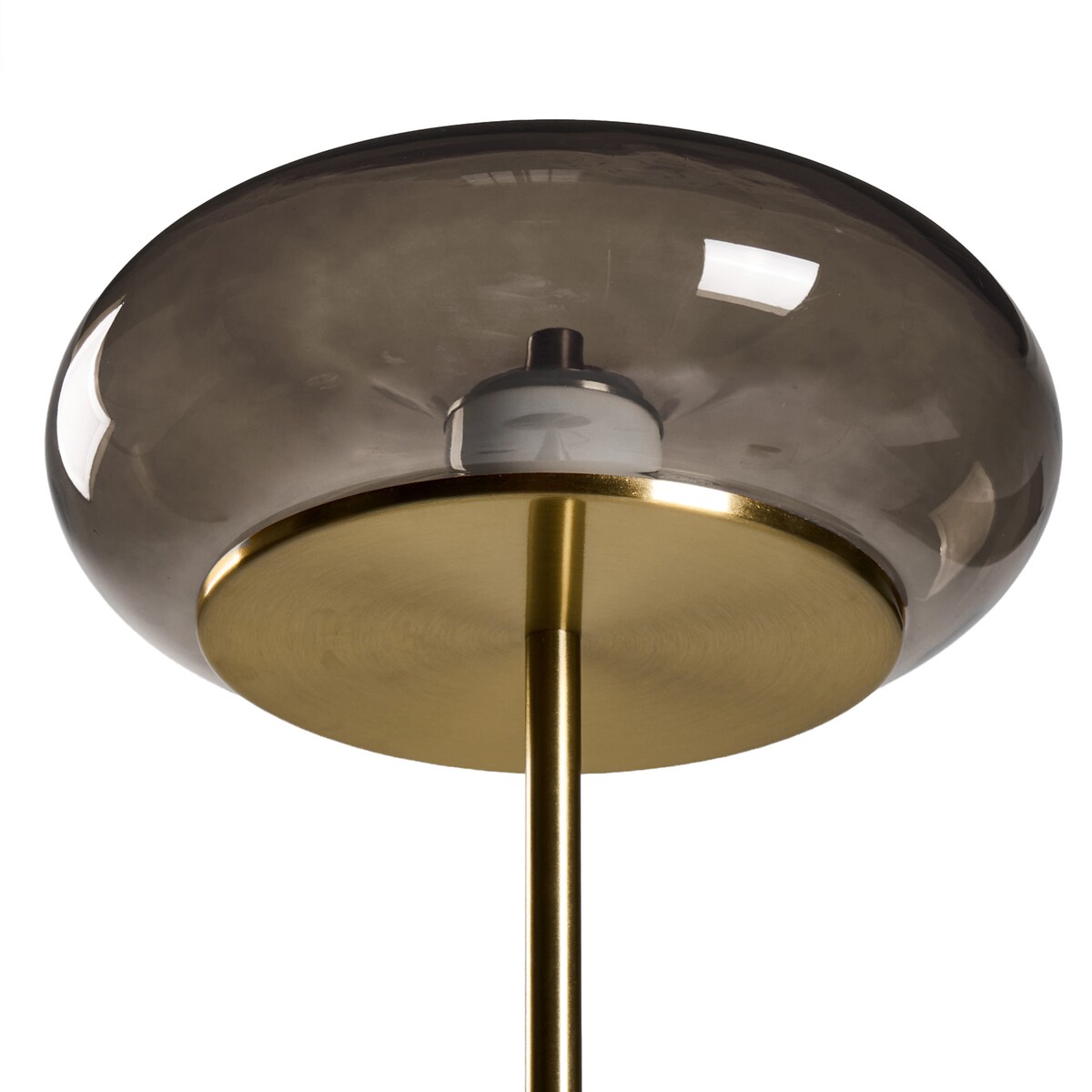 Lampa podłogowa LED NITH Ze ściemniaczem Szkło Szary