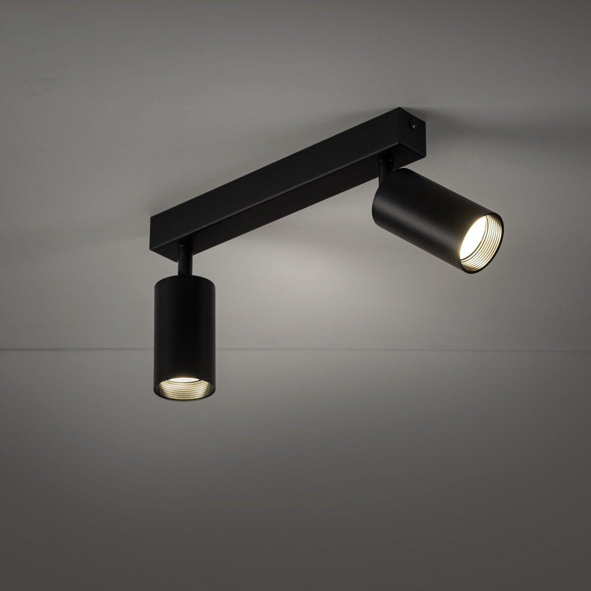 Nowoczesna lampa reflektor spot AMIS BLACK 2 TK Lighting czarno-złota GU10 regulowana 2-punktowa 10633
