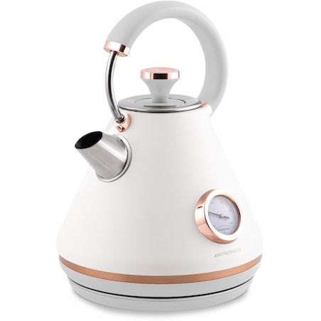 Czajnik elektryczny z termometrem 1,7L Berdsen biały