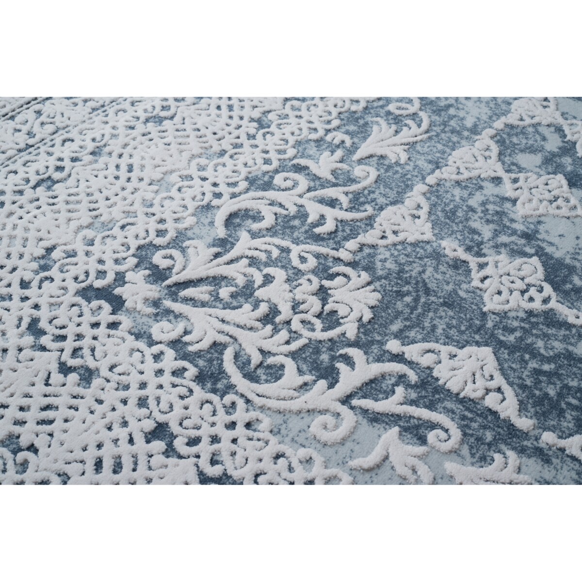 Dywan AKRYL VALENCIA 2328 ORNAMENT niebieski 80x150 cm