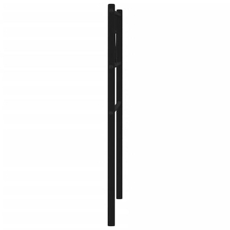 vidaXL Metalowe wezgłowie, czarne, 90 cm