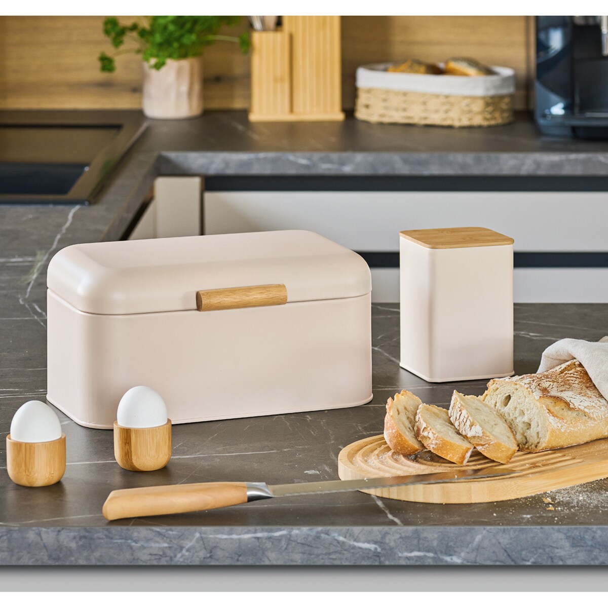 Chlebak metalowy ZELLER, 30 x 20 x 15 cm