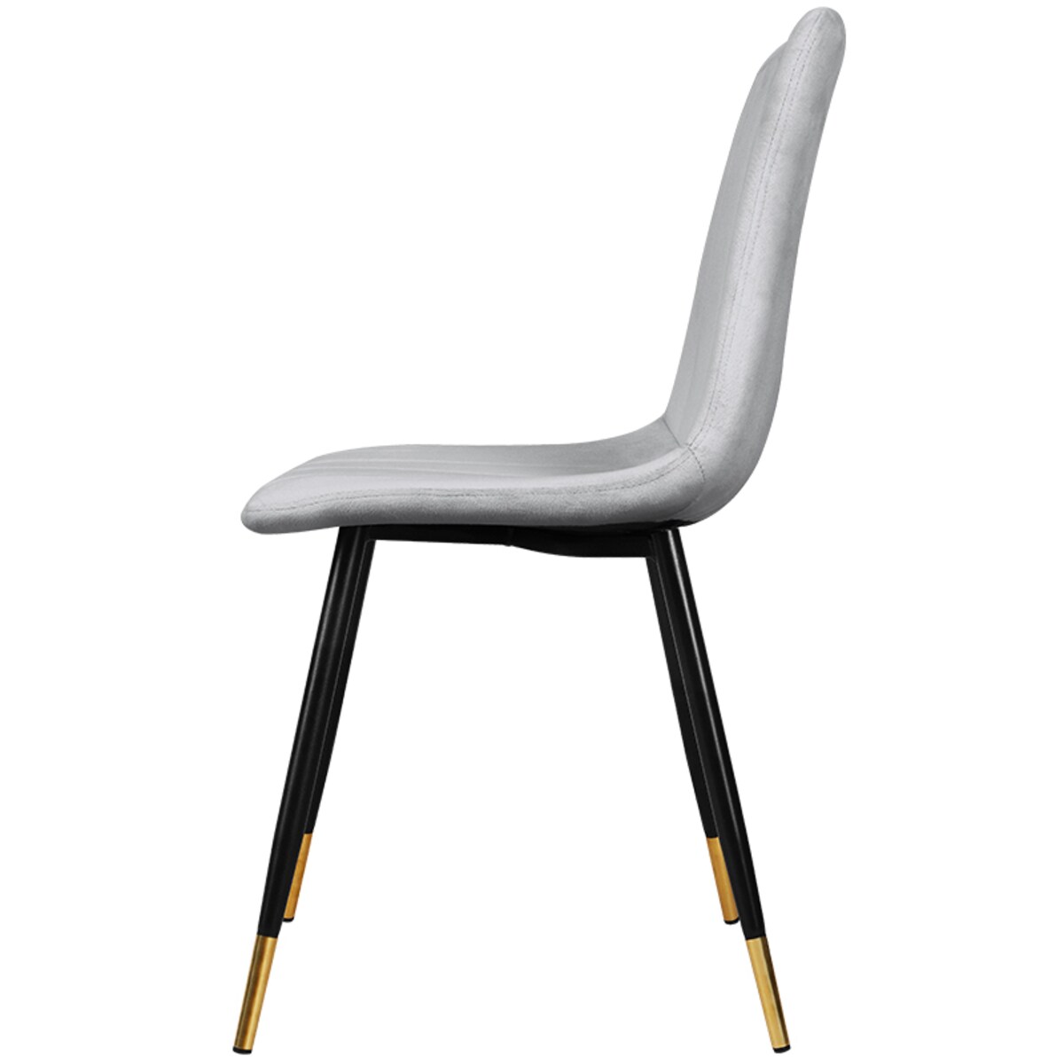 Krzesło tapicerowane welurowe pikowane do salonu jadalni szare