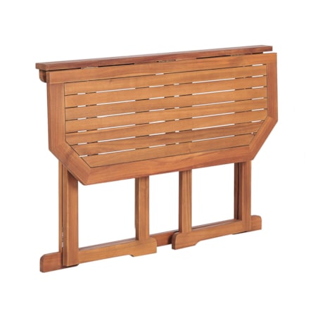 Stolik balkonowy składany akacjowy 110 x 47 cm jasne drewno TREIA