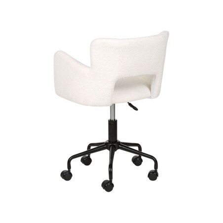 Krzesło biurowe regulowane boucle białe SANILAC