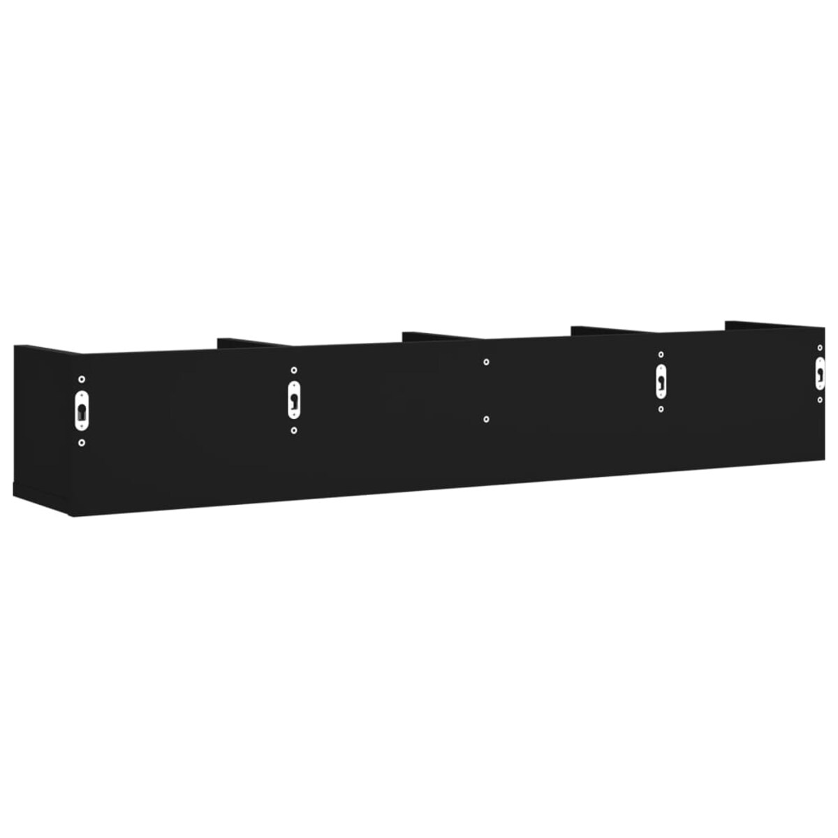 vidaXL Szafka wisząca, czarna, 99x18x16,5 cm, materiał drewnopochodny