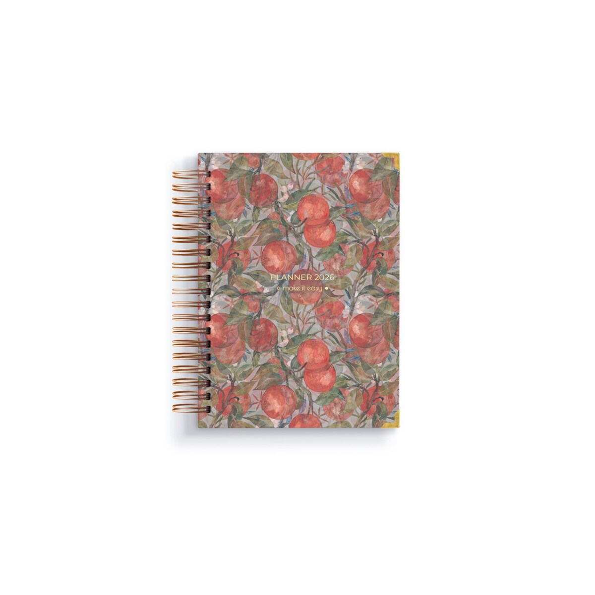 Planner Tygodniowy 2026 na spirali – Tangerine