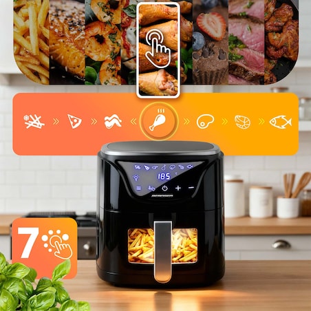 Frytkownica beztłuszczowa AIR FRYER 5l 1500w Berdsen