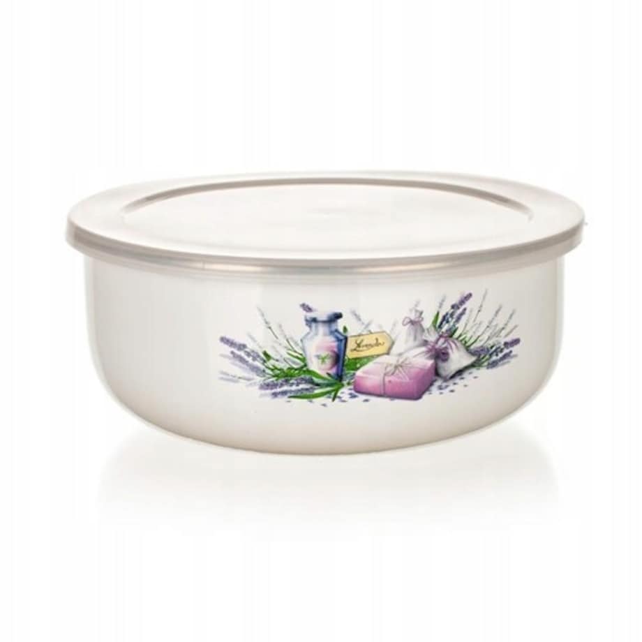 MISKI pojemniki na jedzenie z pokrywkami do lodówki pracy box święta emalia