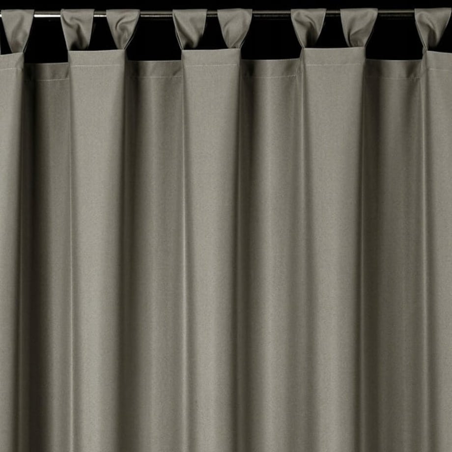 Zasłona Ogrodowa Tarasowa Wodoodporna 155 x 240 Ciemnobeżowa na Szelkach Rzep