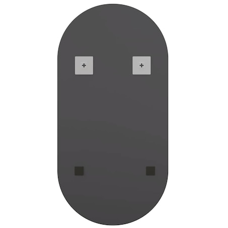 vidaXL Lustro z lampami LED, 40x20 cm, szklane, owalne