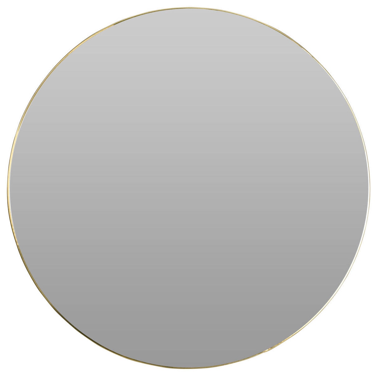 Lustro okrągłej w minimalistycznej ramie, Ø 55 cm