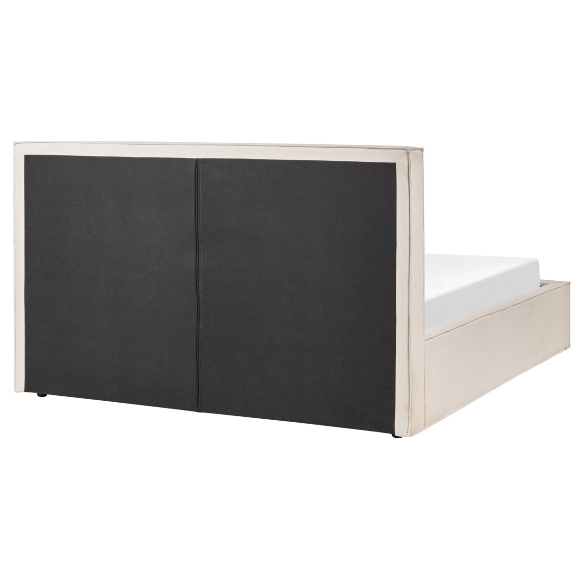 Łóżko z pojemnikiem MOISSAC 160 x 200 cm Beżowy