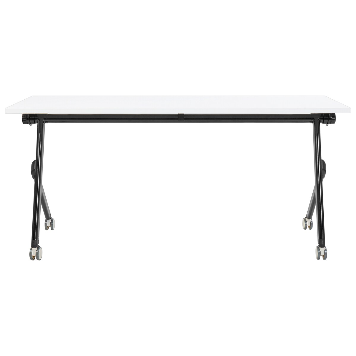 Składane biurko BENDI Biały 160 cm 60 cm z kółkami