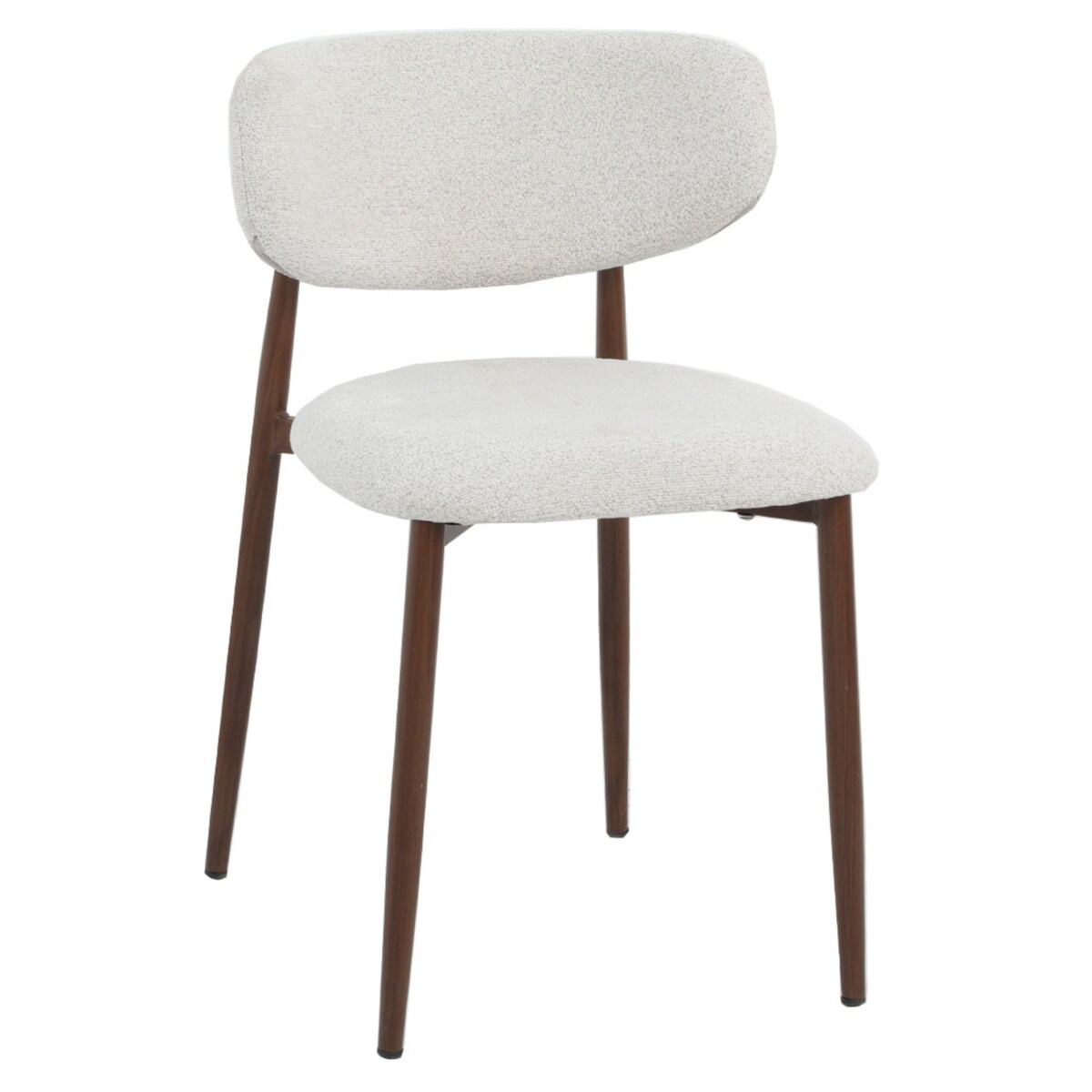 Krzesło tapicerowane INES beżowy melanż do salonu jadalni